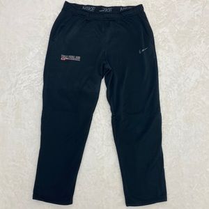 Nike Dri-fit black sweatpants. Size XL, mesh swoosh, good condition